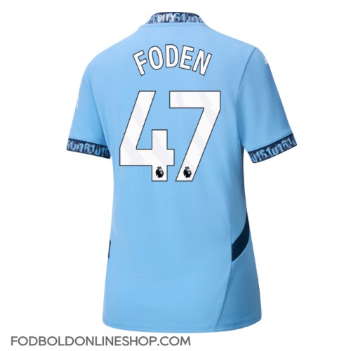 Manchester City Phil Foden #47 Hjemmebanetrøje Dame 2024-25 Kortærmet